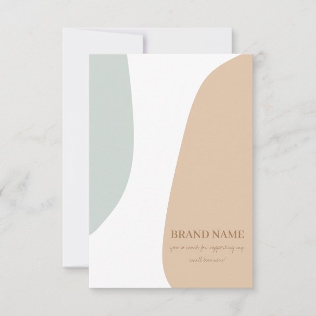 Schmuckkarte Pastel Earring Dankeskarte (Vorderseite)