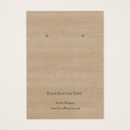 Schmuckkarte, rustikal-braunes Holz