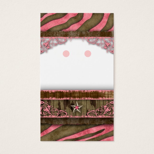 Schmuckkarten Niedlich Zebra Star (Vorderseite)