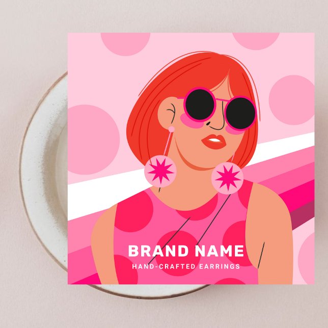 Schmuckkollektion Ohrringe - Hot-Pink-Frauen (Von Creator hochgeladen)