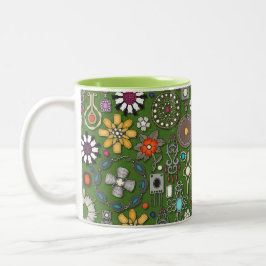 Schmuckschätze grün zweifarbige tasse