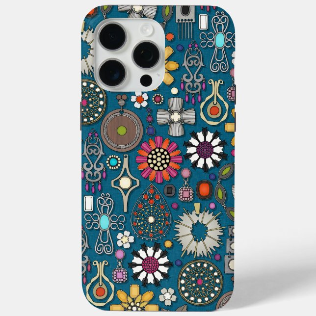 Schmuckschätze pacock blau Case-Mate iPhone hülle (Rückseite)