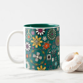 Schmuckschätze viridianisch grün zweifarbige tasse