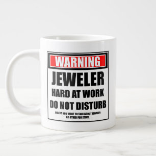 Schmuckschmuck bei der Arbeit stört nicht Jumbo-Tasse
