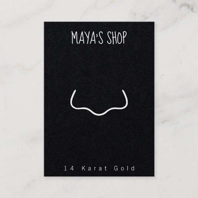 Schmucksteckkarte Visitenkarte (Vorderseite)