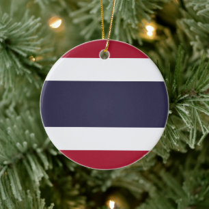 Schmuckstück mit der Flagge Thailands Keramik Ornament