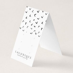 Schmuckstück SchmuckEarring Schwarz/Weiß Visitenkarten