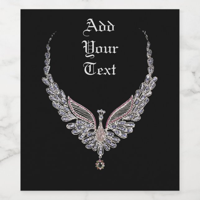 Schmuckweinetikett Weinetikett (Einzelnes Label)