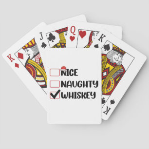 Schmuddelschicker Whiskey-Weihnachtsmann-Weihnacht Spielkarten