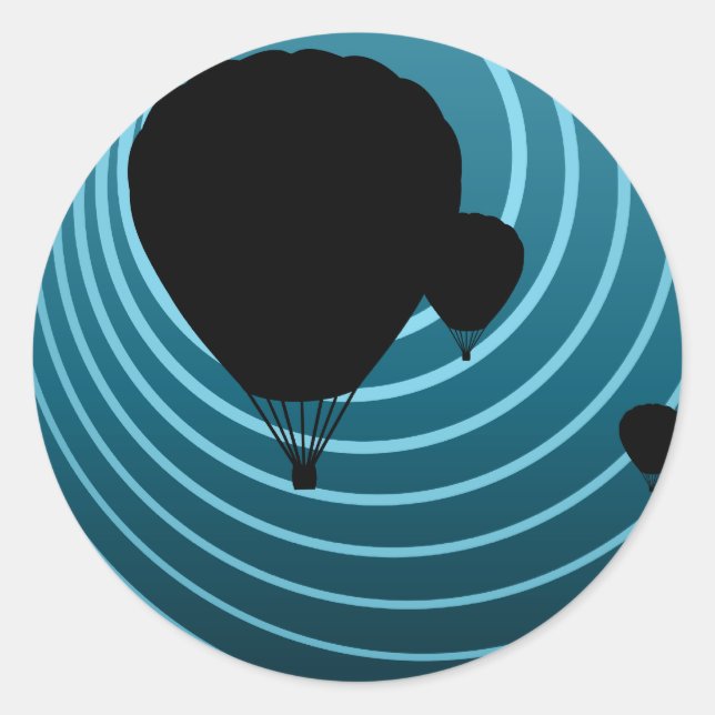 Schmuggelballons Runder Aufkleber (Vorderseite)