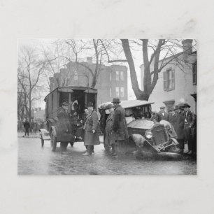 Schmuggler-Autowrack, 1922 Postkarte