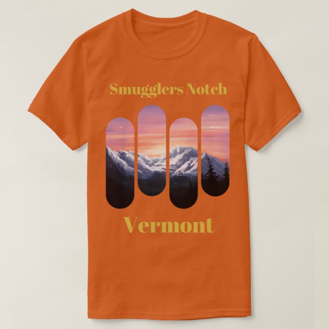 Schmuggler Notch Ski Vermont 2 T-Shirt (Design vorne)