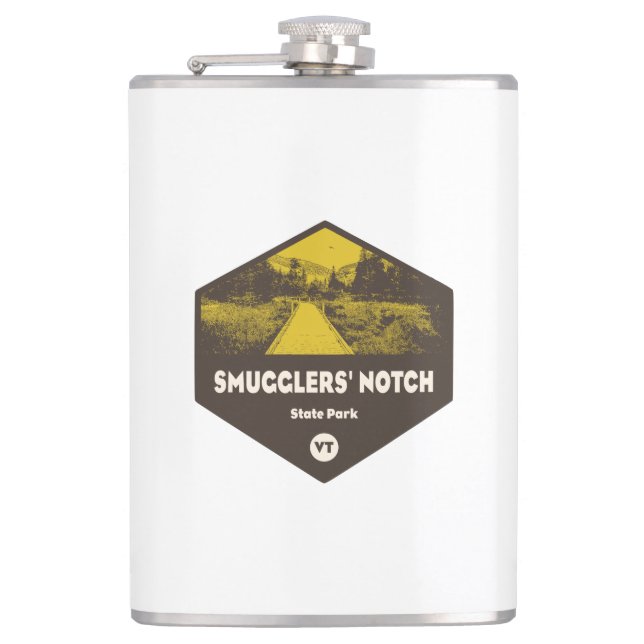 Schmuggler-Notch-Staat Park Vermont Flachmann (Vorderseite)
