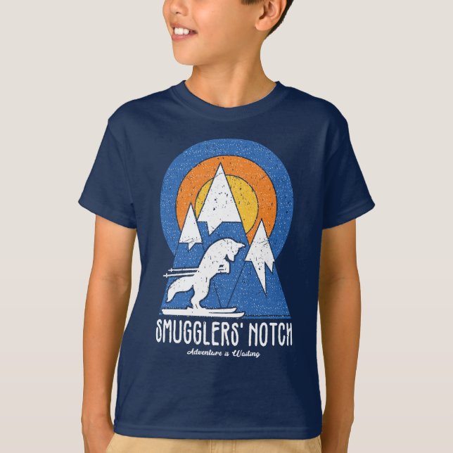Schmugglerkerbe Ski White Fox T - Shirt (Vorderseite)