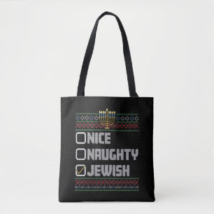 Schmuse Schick jüdischer Weihnachtsmann Hässliches Tasche