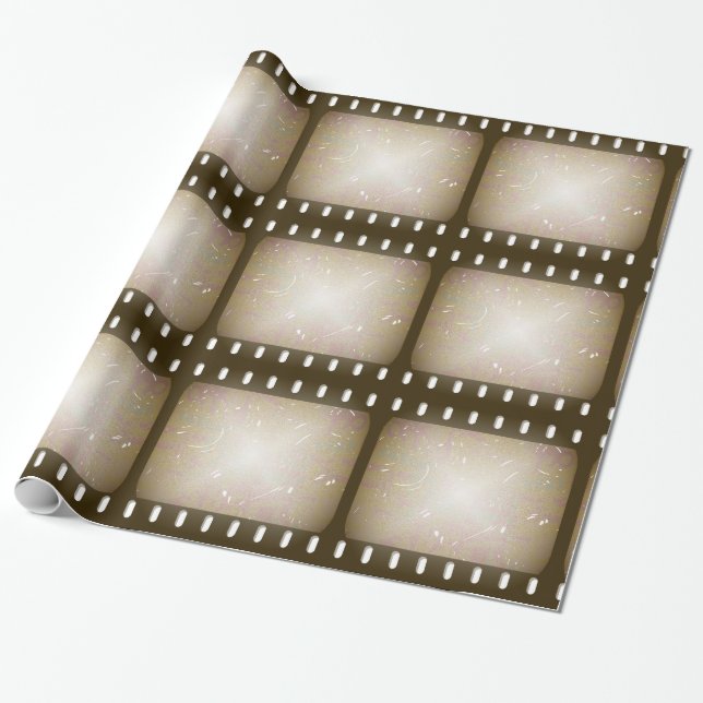 Schmutz-alter verkratzter Film Geschenkpapier (Ungerollt)