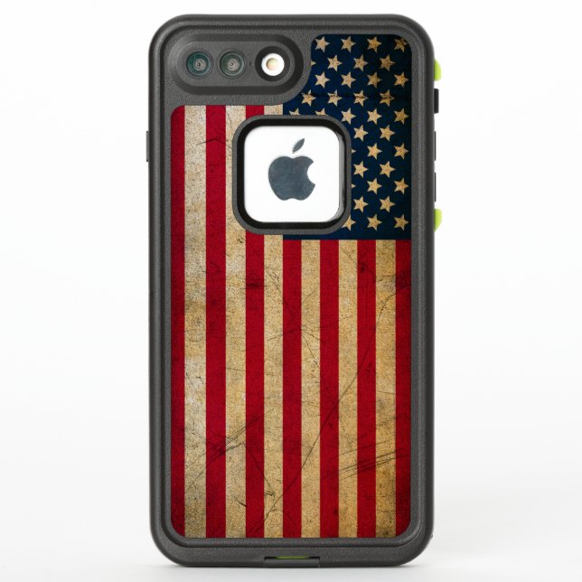 Schmutz-amerikanische Flagge USA (Rückseite)