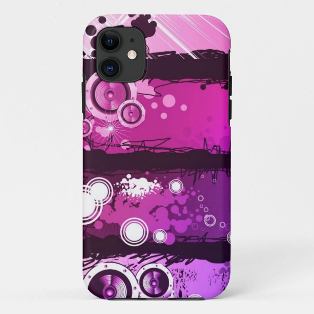 Schmutz-Art-Musik-Fahne 3 Case-Mate iPhone Hülle (Rückseite)