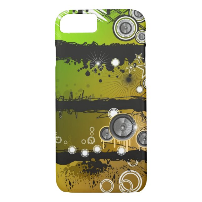 Schmutz-Art-Musik-Fahne Case-Mate iPhone Hülle (Rückseite)