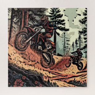 Schmutz aufwühlende - Dirt Bike-Rennfahrer