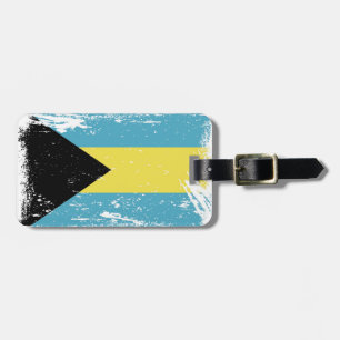 Schmutz-Bahamas-Flagge Gepäckanhänger