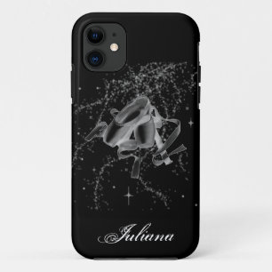 Schmutz-Ballett-Schuhe auf schwarzem iPhone 5 iPhone 11 Hülle