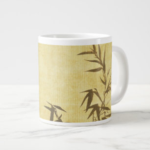 Schmutz befleckter Bambuspapierhintergrund Jumbo-Tasse