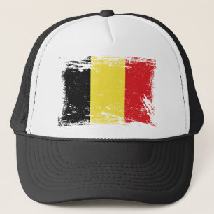 Schmutz-Belgien-Flagge Truckerkappe