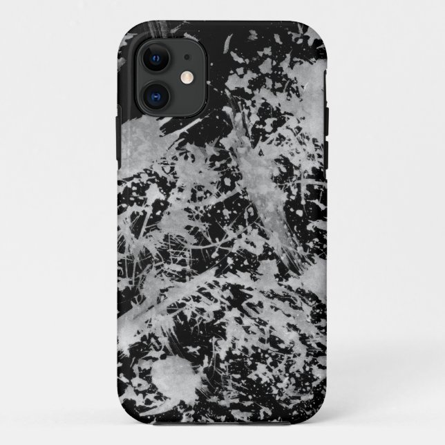 Schmutz Chaos™ Schwarzweiss-Farbe iPhone 5 Kasten Case-Mate iPhone Hülle (Rückseite)