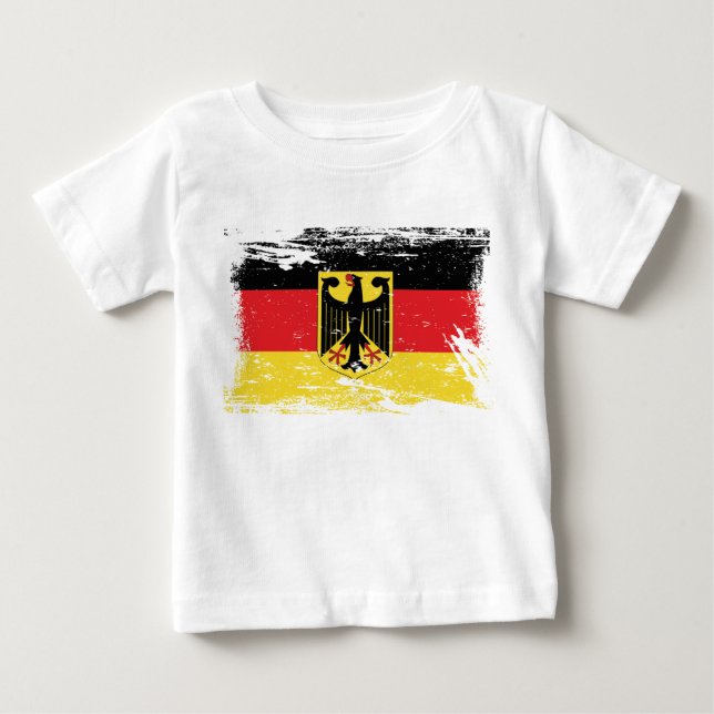 Schmutz-Deutschland-Flagge Baby T-shirt (Vorderseite)