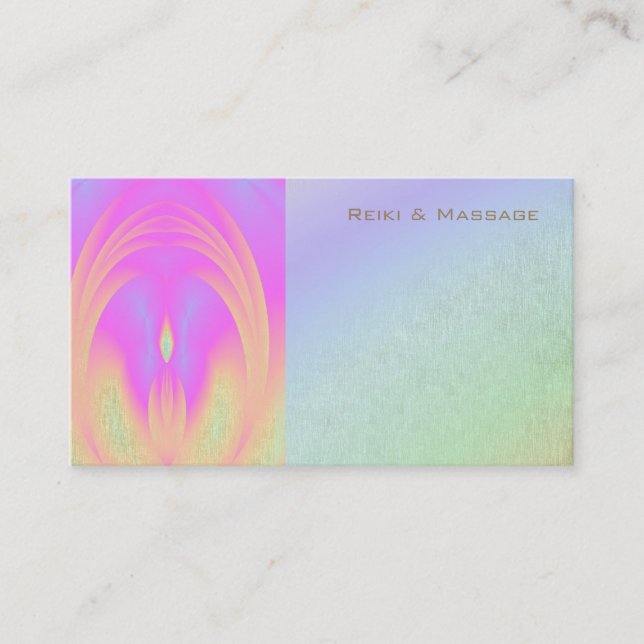 Schmutz-Engels-Regenbogen Reiki Visitenkarten Visitenkarte (Vorderseite)