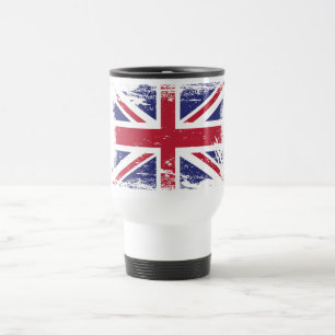 Schmutz-England-Flagge Reisebecher