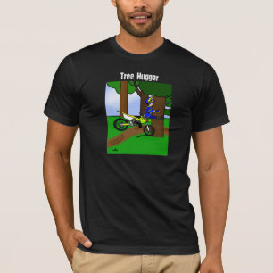 Schmutz-Fahrrad-Baum Hugger Dunkelheits-T-Shirt T-Shirt