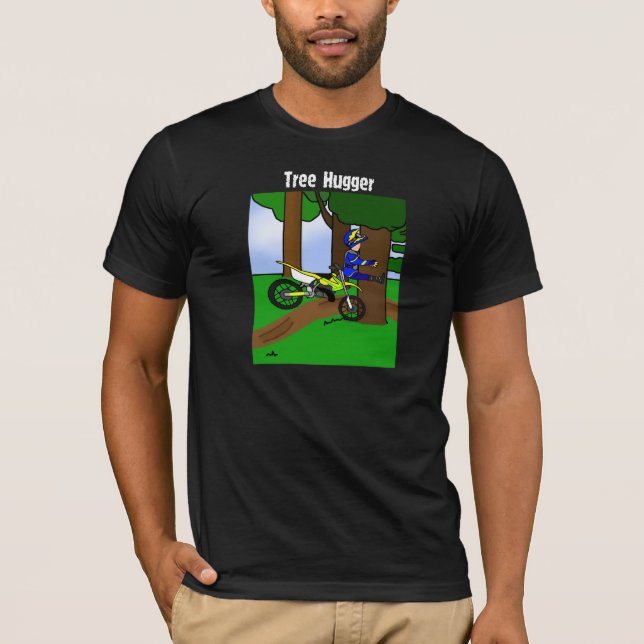 Schmutz-Fahrrad-Baum Hugger Dunkelheits-T-Shirt T-Shirt (Vorderseite)