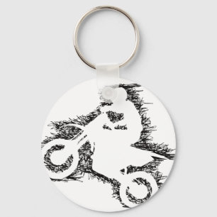SCHMUTZ-FAHRRAD (Gekritzelschwarzes) Schlüsselanhänger