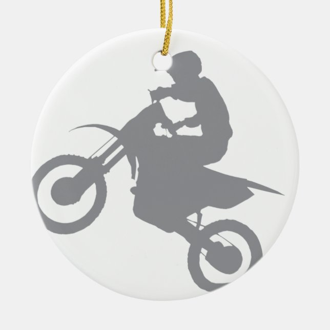 SCHMUTZ-FAHRRAD (grau) Keramikornament (Vorne)