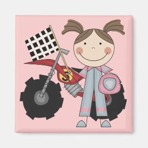 Schmutz-Fahrrad - Mädchen-T - Shirts und Geschenk Magnet