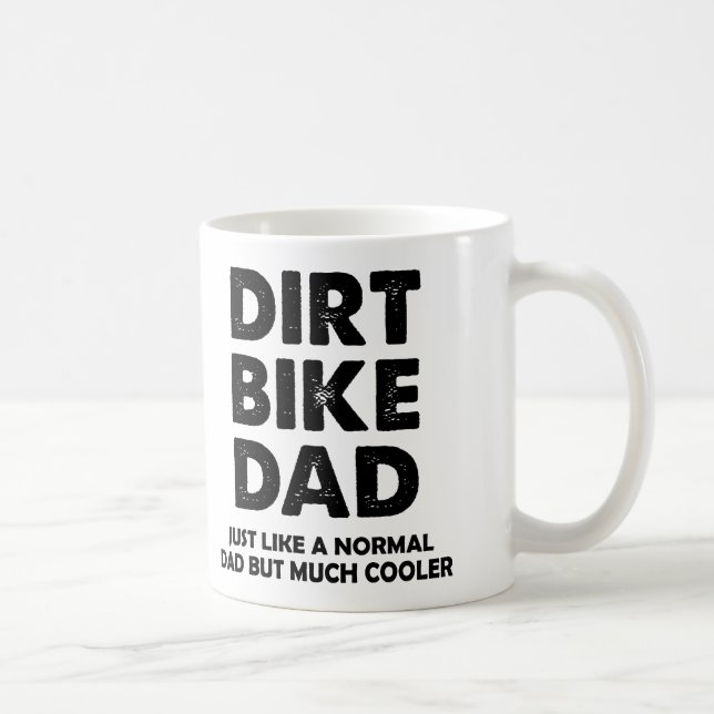 Schmutz-Fahrrad-Vaterlustige Motocross-Tasse oder Kaffeetasse (Rechts)