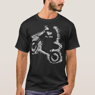 SCHMUTZ-FAHRRAD (weißes Gekritzel geerntet) T-Shirt