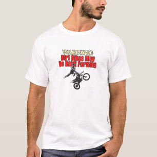 Schmutz-Fahrräder können die Gewohnheit sein, di T-Shirt