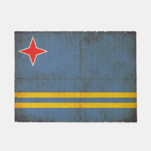 Schmutz-Flagge von Aruba (die Niederlande) Fußmatte