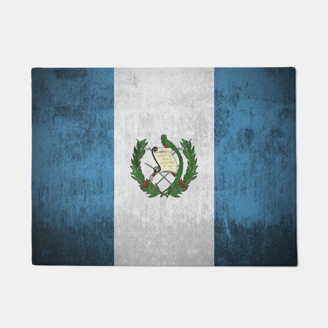 Schmutz-Flagge von Guatemala Fußmatte (Vorderseite)