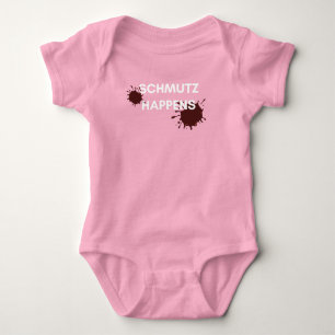 Schmutz Happens Baby Girl Bodysuit Strampler
