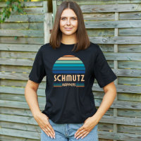 Schmutz Happens, Funny Yiddish, Retro Sunset