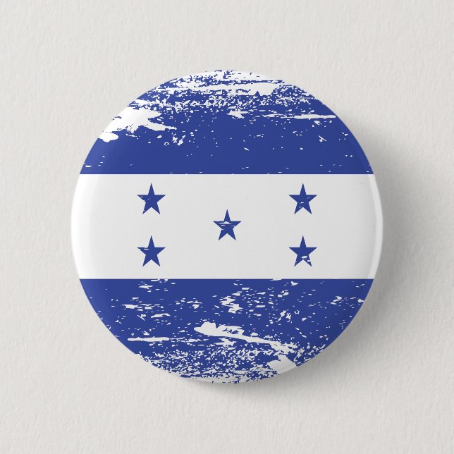 Schmutz-Honduras-Flagge Button (Vorderseite)