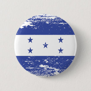 Schmutz-Honduras-Flagge Button