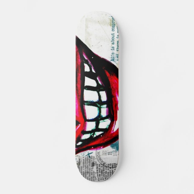 Schmutz-LippenSkateboard Skateboard (Vorderseite)