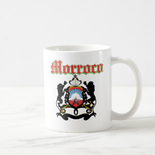 Schmutz-Marokko-Wappen Entwürfe Kaffeetasse