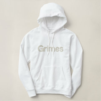 Schmutz-mit Kapuze Weiß-Schweiss-Shirt Bestickter Hoodie