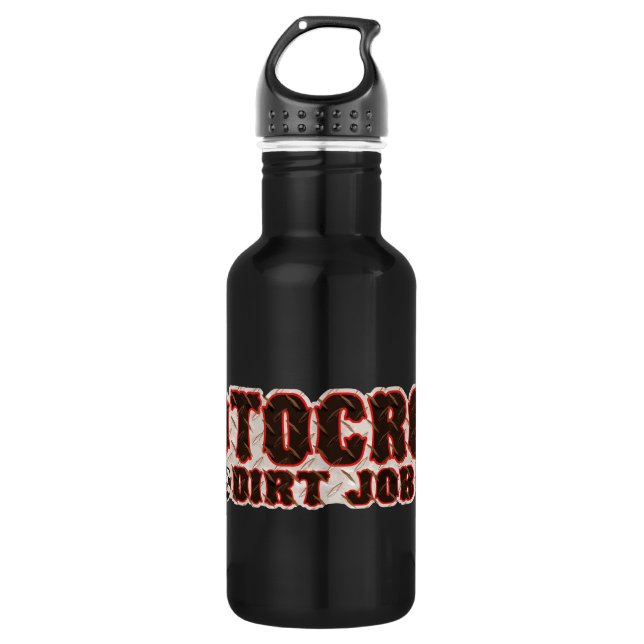 Schmutz moto edelstahlflasche (Vorderseite)